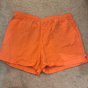Columbia Bright Orange Coral Athletic Shorts